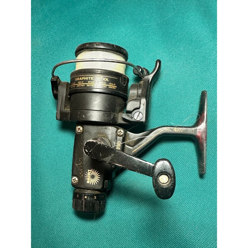Vintage Daiwa GS1655 Graphite Spool Auto Cast Spinning Reel Japan